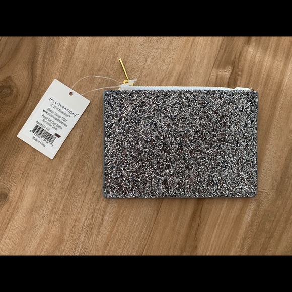 Alliteration Glitter Gift Card Pouch Wallet - Picture 2 of 3